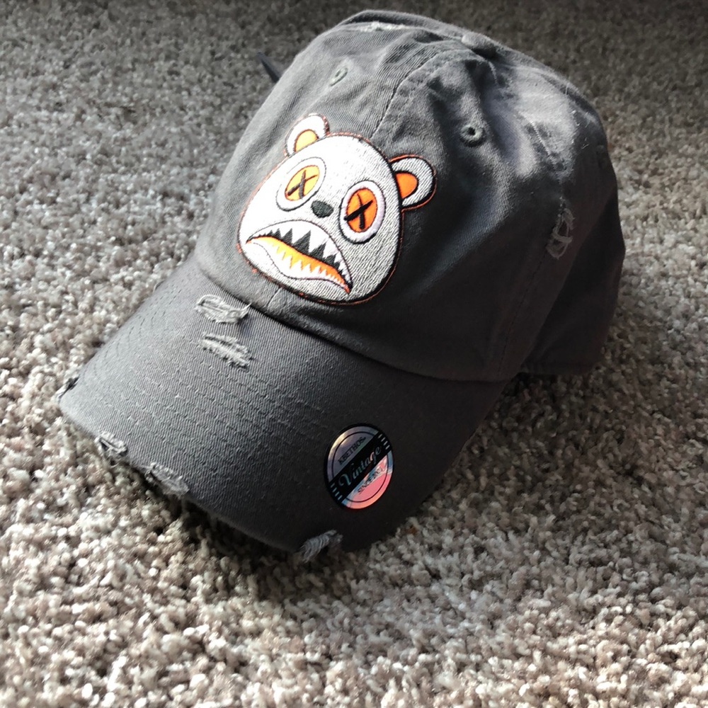 Distressed Grey Dad Hat